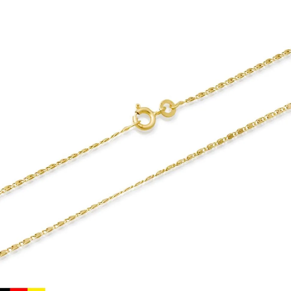 585er Goldkette: S-Panzerkette Gold 45cm BIN1038-45