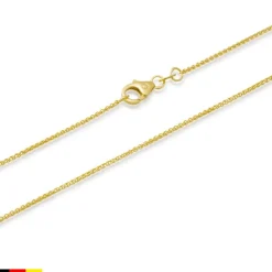 333er Goldkette: Zopfkette Gold 45cm BIN1063-45