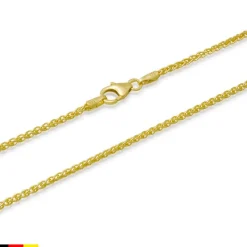 333er Goldkette: Zopfkette Gold 45cm BIN1070-45