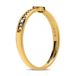 333er Goldring mit Herz und Zirkoniasteinen GR0181