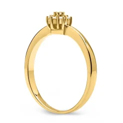 333er Goldring Sternform mit Zirkonia besetzt GR0134