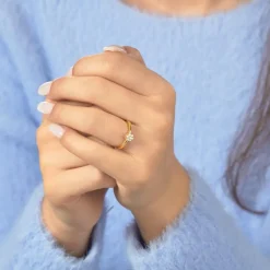 333er Goldring Sternform mit Zirkonia besetzt GR0134