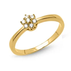 333er Goldring Sternform mit Zirkonia besetzt GR0134