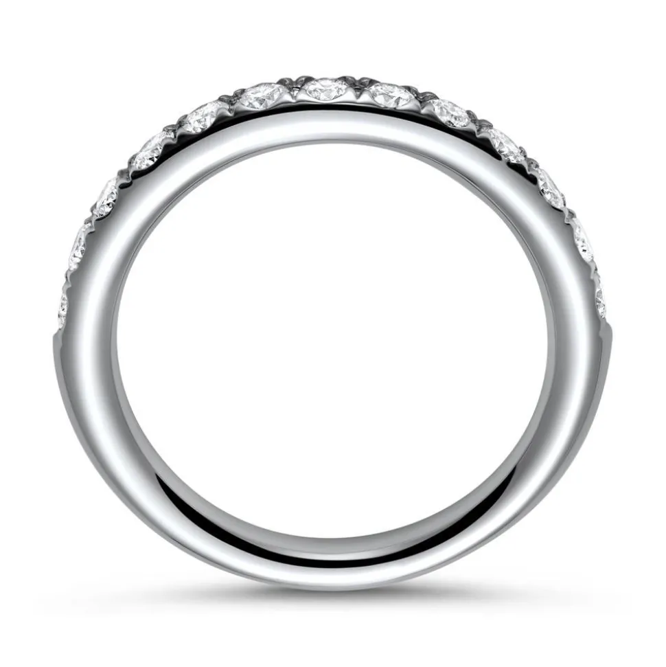 950er Platin Half Eternity Ring 13 Diamanten DR0353-PT