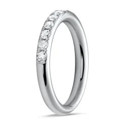 950er Platin Half Eternity Ring 13 Diamanten DR0353-PT