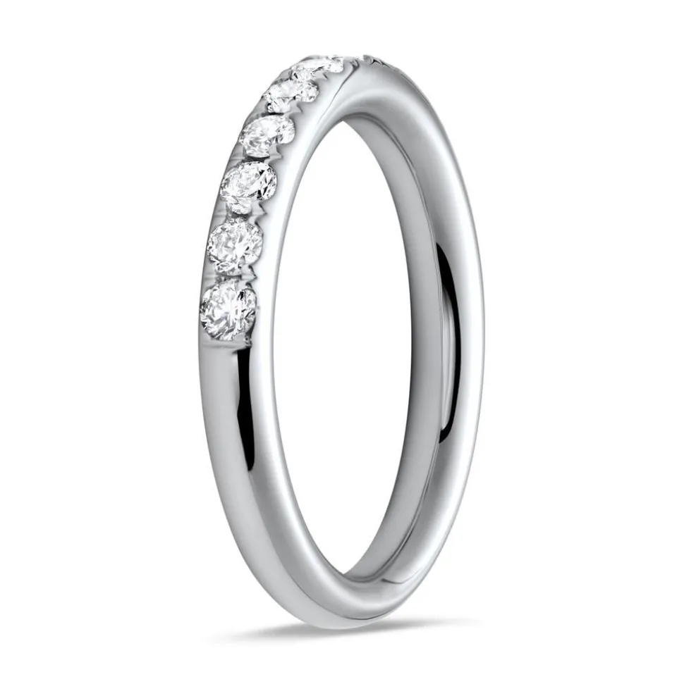 950er Platin Half Eternity Ring 13 Diamanten DR0353-PT