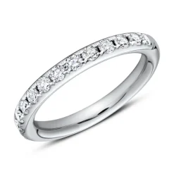 950er Platin Half Eternity Ring 13 Diamanten DR0353-PT