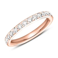 750er Roségold Memoire Ring 28 Diamanten DR0363-18KR