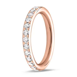 750er Roségold Memoire Ring 28 Diamanten DR0363-18KR