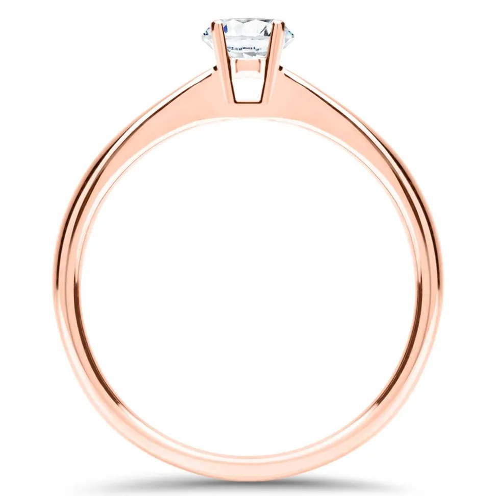 750er Roségold Verlobungsring mit lab-grown Diamant VR0377-LSL