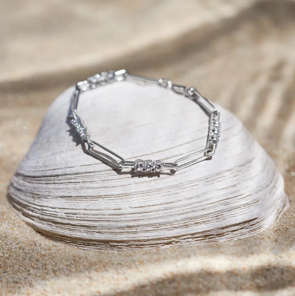 925er Silber Armband für Damen mit Zirkonia SB0460