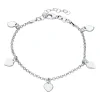 925er Silber Armband mit Herzanhängern SB0441