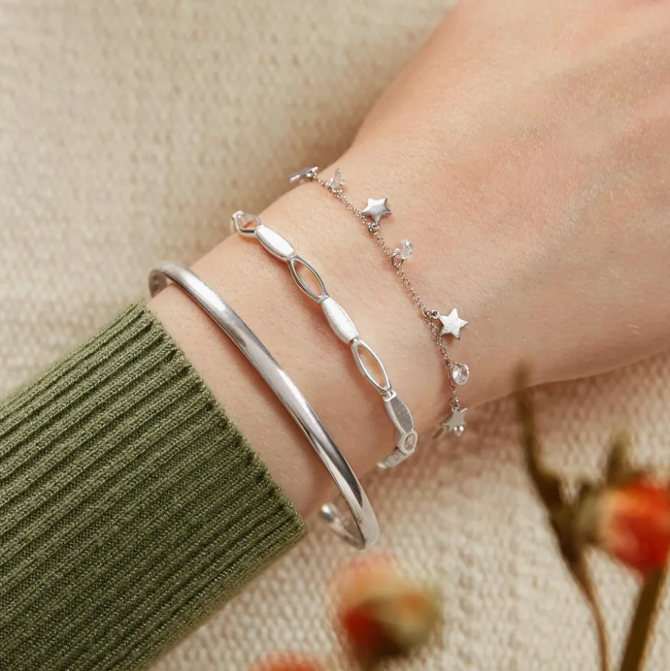 925er Silber Armband Sterne mit Zirkonia SB0372