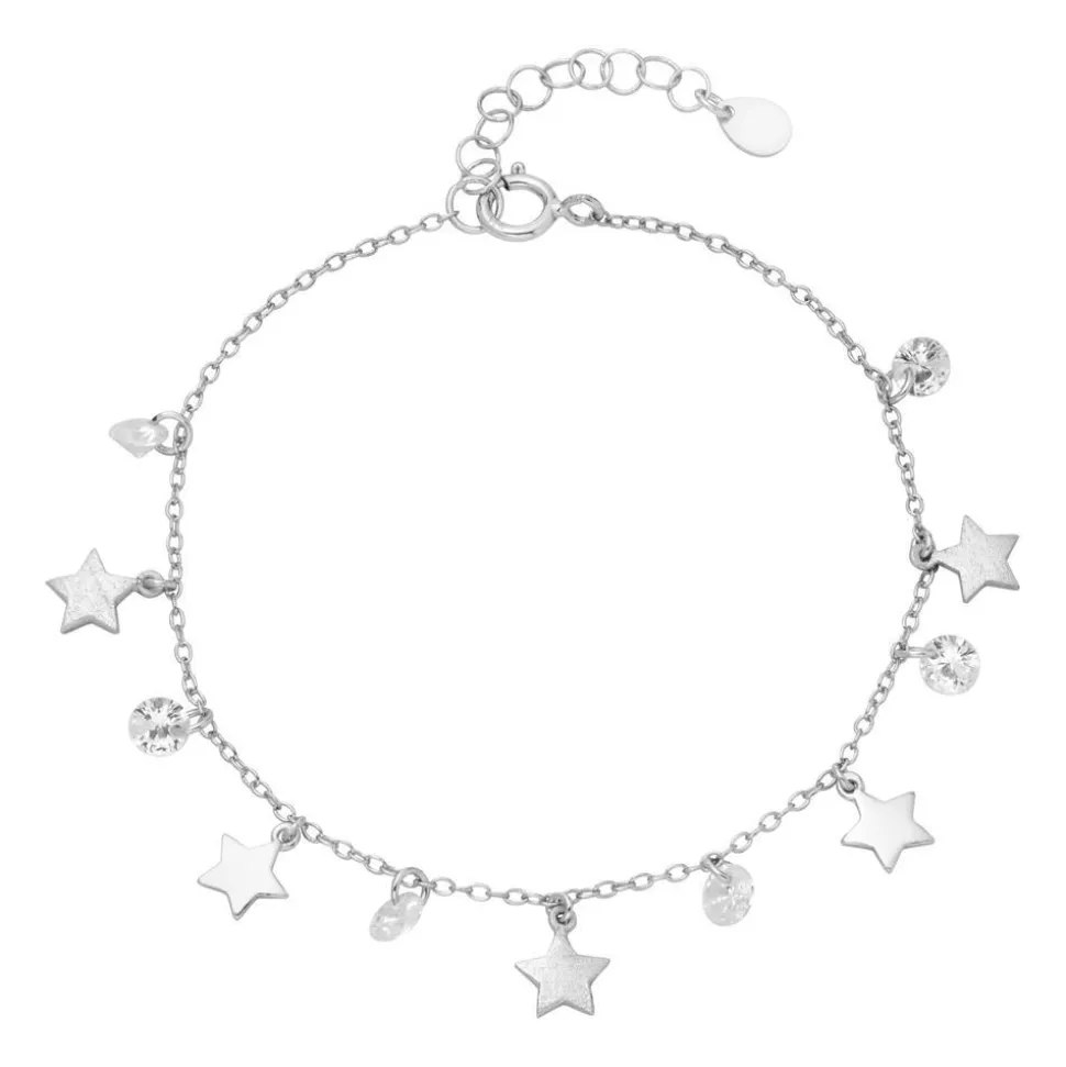 925er Silber Armband Sterne mit Zirkonia SB0372