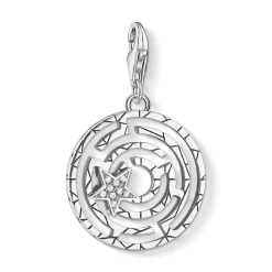 925er Silber Charm Anhänger Labyrinth mit Stern 1823-643-14