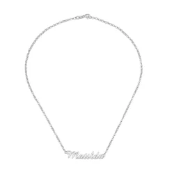 925er Silber Halskette mit Namen frei wählbar NN0073-AgSL