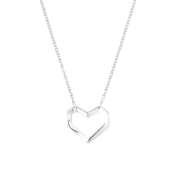 925er Silber Kette Herz für Damen mit Zirkonia 2036849