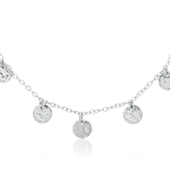 925er Silber Kette mit runden Anhängern LSN0015