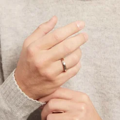 925er Silber Ring teilrosévergoldet Herren R8585SL