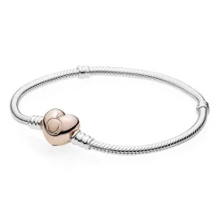 925er Silberarmband Herzverschluss ROSE 580719