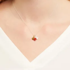 925er Silberkette mit 3-teiligem Anhängerset SP0607SLK