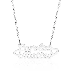 925er Silberkette mit zwei wählbaren Namen NN0084-AgSL