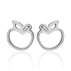 925er Silberohrstecker für Kinder Apfelmotiv KE0136