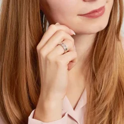 925er Silberring für Damen mit Zirkonia R8591czSL