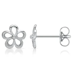 925er Sterlingsilber Ohrstecker Blüte 7mm LSE0001