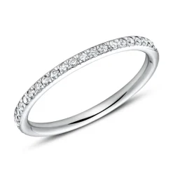 750er Weißgold Eternity Ring 44 Brillanten DR0356-18KW