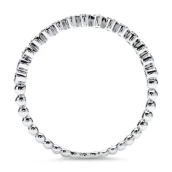 750er Weißgold Eternity Ring 15 Diamanten DR0087