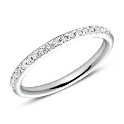 750er Weißgold Eternity Ring 2Diamant DR0349-18KW