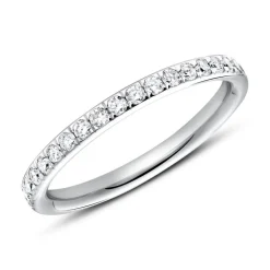 750er Weißgold Ring Eternity 37 Diamanten DR0359-18KW