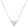 585er Weißgold-Collier Herz 13 Diamanten DN0048
