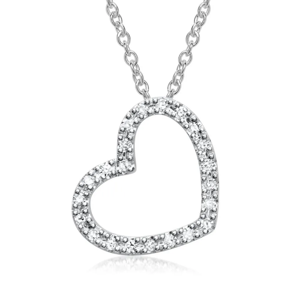 585er Weißgold-Kette 22 Diamanten 0,1408 ct. DP0087SLK