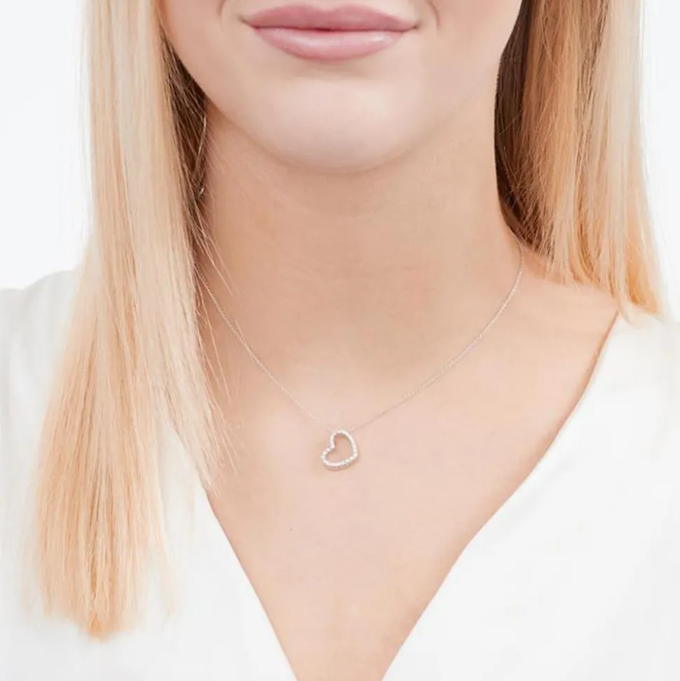 585er Weißgold-Kette 22 Diamanten 0,1408 ct. DP0087SLK