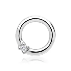 585er Weißgold-Kette Kreis Diamant 0,02 ct. DP0056SLK