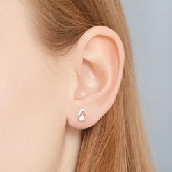 585er Weißgold-Ohrringe 2 Diamanten 0,016 ct. DE0167