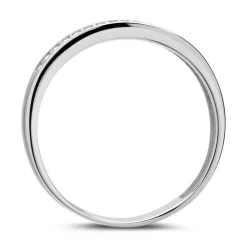 333er Weißgoldring mit Zirkoniasteinen GR0177
