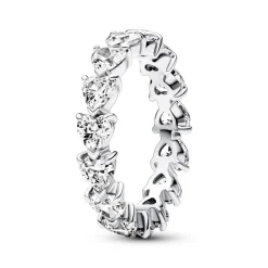 Eternity Herzring aus 925er Silber, Zirkonia, Timeless 193103C01