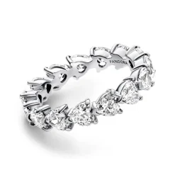Eternity Herzring aus 925er Silber, Zirkonia, Timeless 193103C01