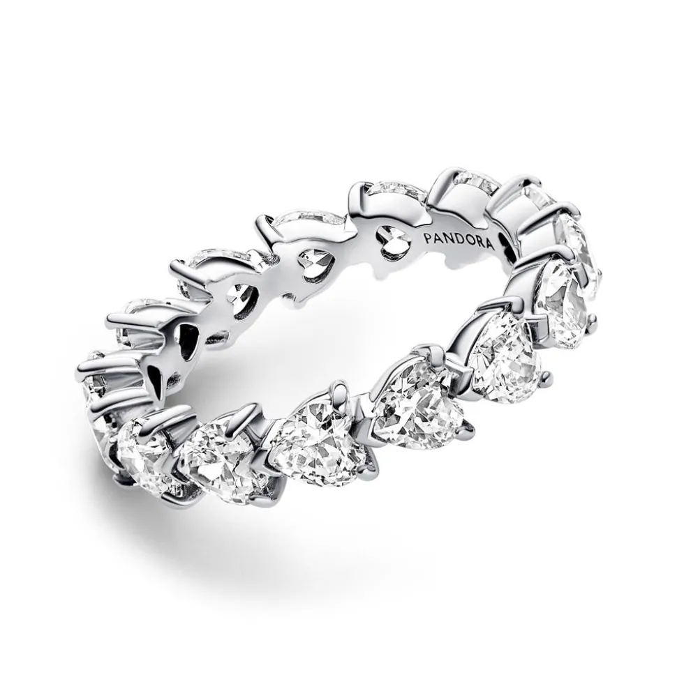 Eternity Herzring aus 925er Silber, Zirkonia, Timeless 193103C01
