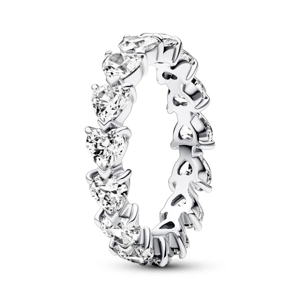 Eternity Herzring aus 925er Silber, Zirkonia, Timeless 193103C01
