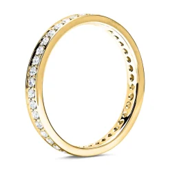 Eternity Ring 18 Karat Gold 39 Diamanten DR0104-18KG-48mm