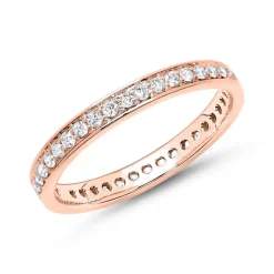 Eternity Ring 750er Roségold 39 Diamanten DR0104-18KR-48mm