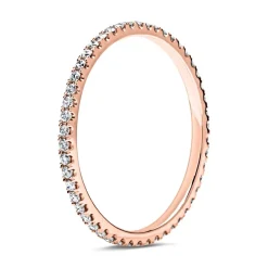 Eternity Ring 750er Roségold 50 Diamanten DR0100-18KR-48mm