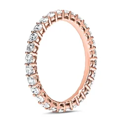 Eternity Ring 585er Roségold 28 Diamanten DR0103-14KR-48mm