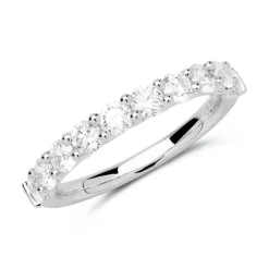Eternity Ring 585er Weißgold 10 Diamanten DR0345-14KW