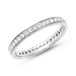 Eternity Ring 585er Weißgold 39 Diamanten DR0104-14KW