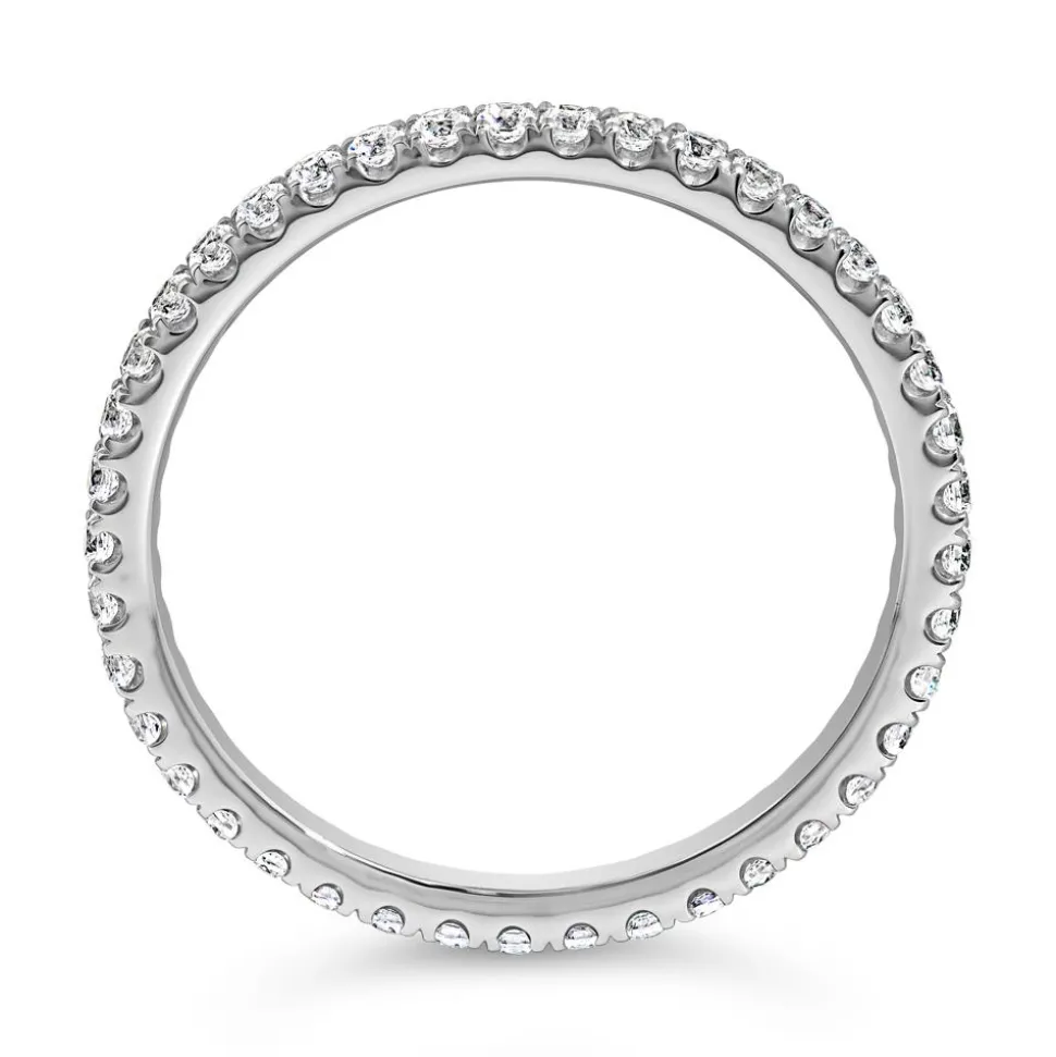 Eternity Ring mit Diamanten aus Weißgold oder Platin BDR0131-WSL